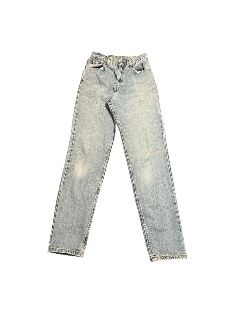 Vtg 2002 Levi's 550 Relaxed Fit Tapered leg Jeans Light Wash Blue 31Wx40L *Read*
